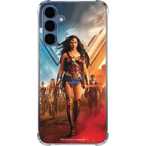 DC Comics Wonder Woman Main characters Poster Galaxy A35 5G Clear Case